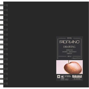 Drawing Book Spiralli Sert Kapak Eskiz Çizim Defteri 160 gr 60 Yaprak 15 x 15 cm
