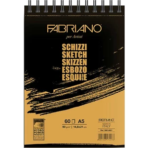 Schizzi Sketch Pad Spiralli Eskiz Çizim Defteri 90 gr 100 Yaprak A5