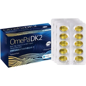 Tab İlaç Omepa-Dk2 Omega 3 Vitamin D Mk-7 50 Yumuşak Kapsül