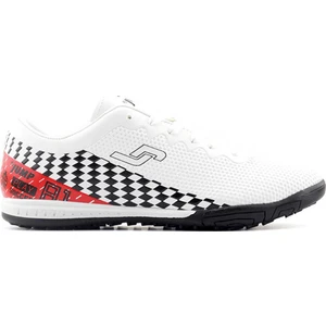 25851 Erkek Halı Saha Ayakkabı Beyaz - Siyah - Kırmızı