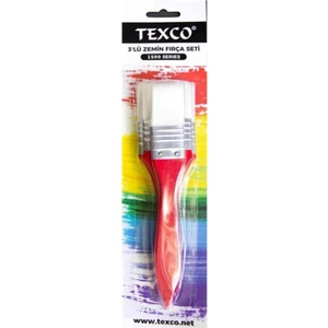 Texco Zemin Set Fırça Kırmızı 1500 Seri 3'lü