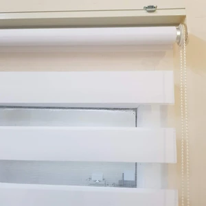 Net Perde Beyaz Bambu Ofis Ev Mutfak Zebra Perde