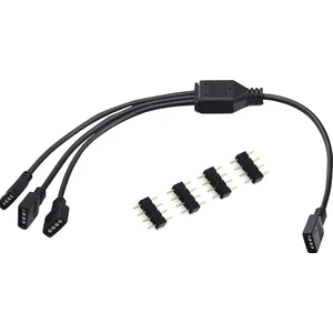 4375 Rgb Şerit 4 Pin LED Çoklayıcı Splitter Tek Kumanda 3 Çıkış