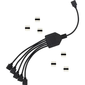 4377 Rgb Şerit 4 Pin LED Çoklayıcı Splitter Tek Kumanda 5 Çıkış