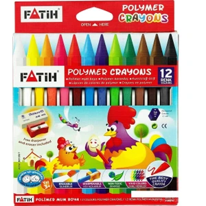 Polymer Crayons Mum Boya 12 Renk