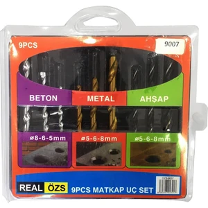 Real Özs 9 Parça Matkap Ucu Seti