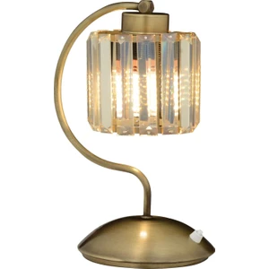 AVONNI ML-65244-1E Eskitme Kaplama Masa Lambası E27 Metal Kristal 20x25cm