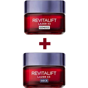 L'Oréal Paris Loreal Paris Dermo Expertise Revitalift Laser X3 Ailesi Gece Kremi 50 ml + Gündüz Kremi 50 ml