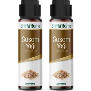 Shiffa Home Susam Yağı 50ML 2  Cam Şişe Soğuk Pres