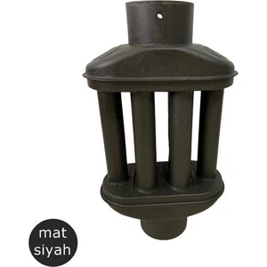 Mat Siyah Emaye Soba Borusu Isı Dağıtıcı Cimri Soba Peteği