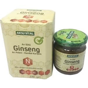 Aksu Vital Ginseng Arı Sütü-Arı Poleni-Ham Bal Karışımı 220 gr