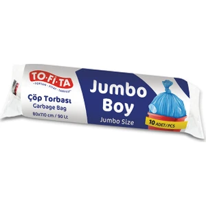 To-Fi-Ta Jumbo Boy Çöp Torbası 10'lu 80 x 110 cm