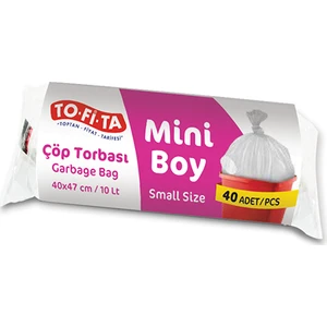 To-Fi-Ta Mini Boy Çöp Torbası 40'lı 40 x 47 cm