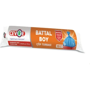 Battal Boy Çöp Torbası Ekstra Kalın 10'lu 75 x 90 cm