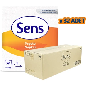 Kağıt Peçete - 100 Yaprak x 32 Paket