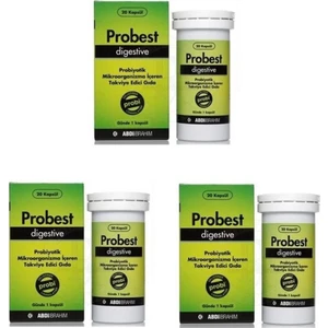 Probest Digestive Probiyotik 20 Kapsül 3 Kutu