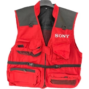Sony Kırmızı Fotoğrafçı Yeleği XL Beden