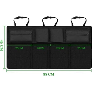 Cepli Koltuk Arkası Organizer Çanta 46 x 88 cm Siyah