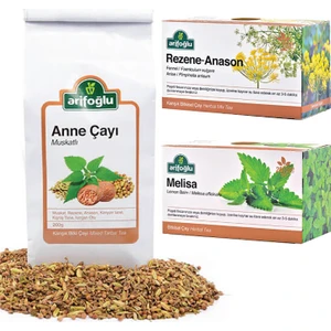 Anne Çayı 200 gr + Rezene Anason Süzen 20LI + Melisa Süzen 20'li