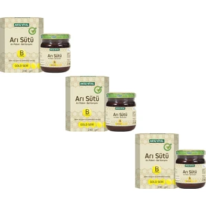 Aksu Vital grold B 7.000 Mg Arı Sütü Arı Poleni Bal Karışımı 220 gr x 3