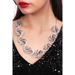 Kadın Antik Gümüş Kaplama Otantik Kolye