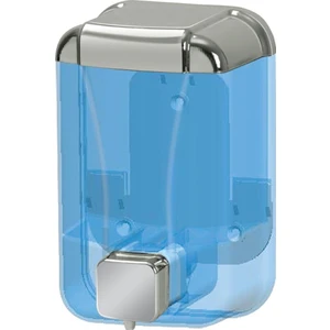 Alper Banyo 3420-2 Sıvı Sabun Dispenserleri 500 cc Şeffaf-Krom ALB0247