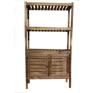 Gudy Wood Çok Amaçlı Kitaplık Raf Doğal Ahşap