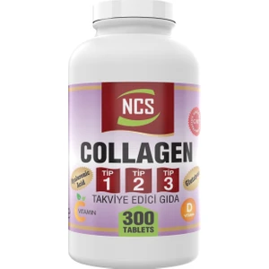 Collagen Type 1-2-3 () 1000 Mg 300 Tablet Glutatyon Vitamin D Hyaluronic Acid