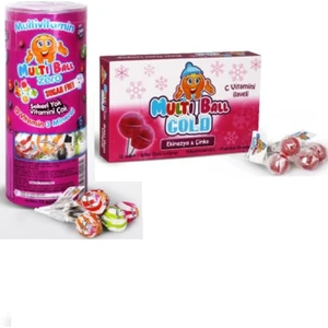 Multi Ball Multivitamin Şekersiz Lolipop 15'li+Ekinezya&çinko PASTIL12'LI