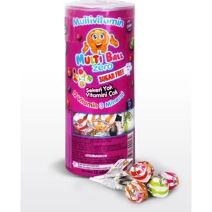Multi Ball Multivitamin Mineral ve Vitamin Içeren Lolipop 15 Adet