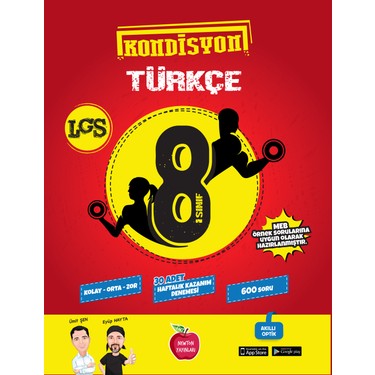 Newton Yayınları 8. Sınıf Kondisyon Türkçe Deneme Kitabı ve Fiyatı
