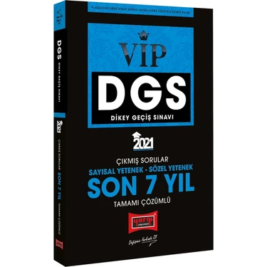 Yargı Yayınevi DGS VIP Sayısal Sözel Yetenek Son 7 Yıl Tamamı Çözümlü Fasikül Çıkmış