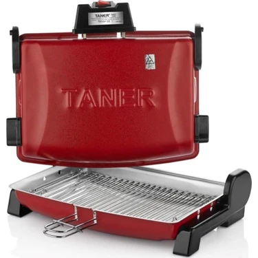 Taner Kebapçı Çift Telli Izgara Kırmızı 37x28 cm Kolay Temizlenebilir
