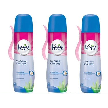 Veet Tüy Dökücü Sprey Hassas Cilt Için*3