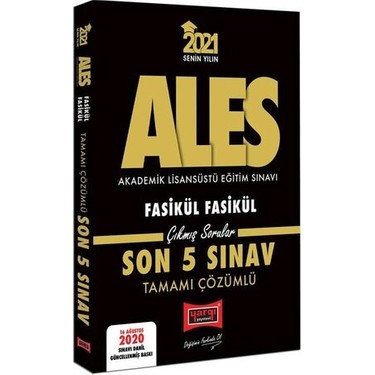 Yargi Yayinevi 2021 Ales Vip Tamami Cozumlu Fasikul Fasikul Kitabi