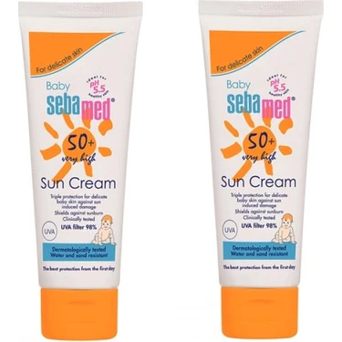 Sebamed Bebe Güneş Kremi Spf 50+ 75 ml x 2