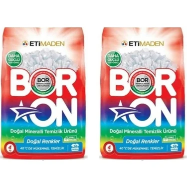 Boron Doğal Mineralli Temizlik Ürünü Renkliler İçin 4 kg x 2