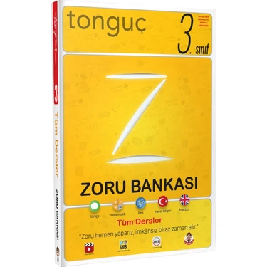 Tonguç Akademi 3. Sınıf Tüm Dersler Zoru Bankası Soru Bankası 310 Sayfa Türkçe