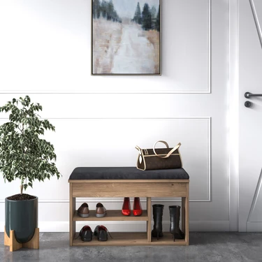 Ruum Store Pera Açılır Oturaklı Bölmeli Ayakkabılık