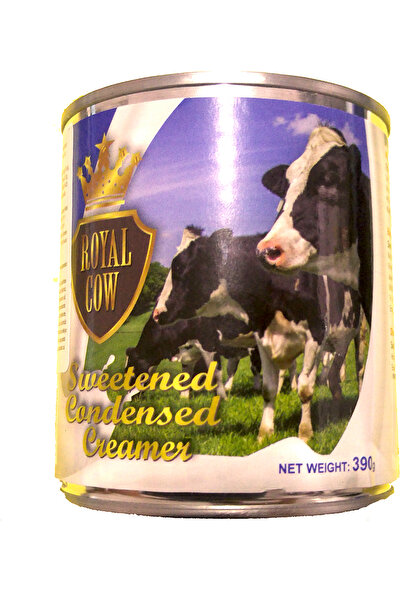 Royal Cow Sweetened Condensed Milk - Şekerli Yoğun Süt Tatlandırılmış Yoğunlaştırılmış 390 gr