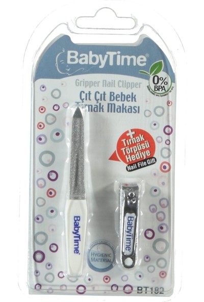 Baby Time Çıt Çıt Bebek Tırnak Makası + Törpü