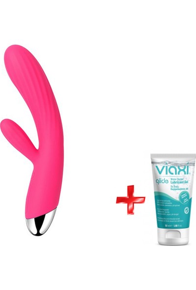 Svakom Angel Akıllı Isıtmalı G-Spot USB Şarjlı Rabbit Vibratör+Jel