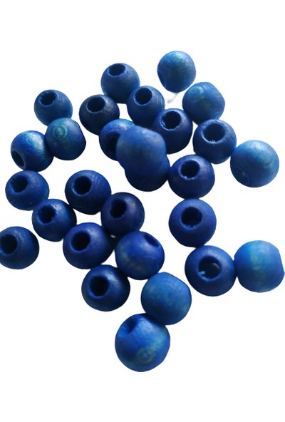 Selin 10 mm Renkli Ahşap Boncuk 100 g ( ort 250 / 300 Adet )