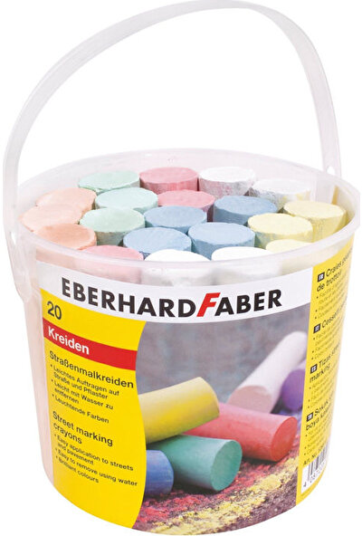 Eberhard Faber Sokak Işaretleme Tebeşiri 6 Renk 20 Adet Kova