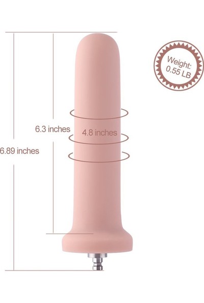 Hismith Seks Makinelerine Özel Takılıp Çıkarılabilen 17 cm Realistik Penis Aparatı