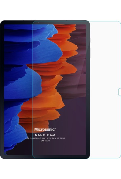Microsonic Samsung Galaxy Tab S7 Plus T970 Nano Glass Ekran Koruyucu Şeffaf