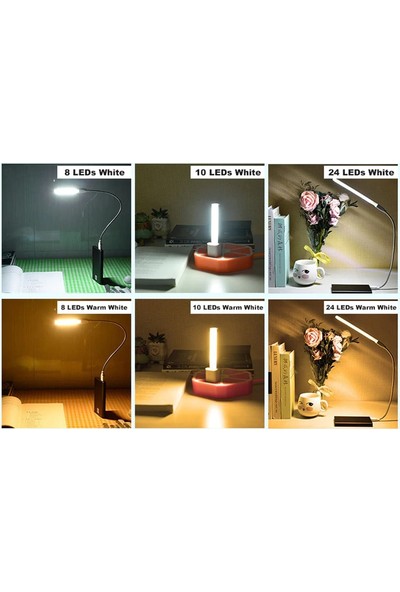 Serel Comtech Taşınabilir USB 8 LED Işık Lamba Kamp Piknik Gece Lambası