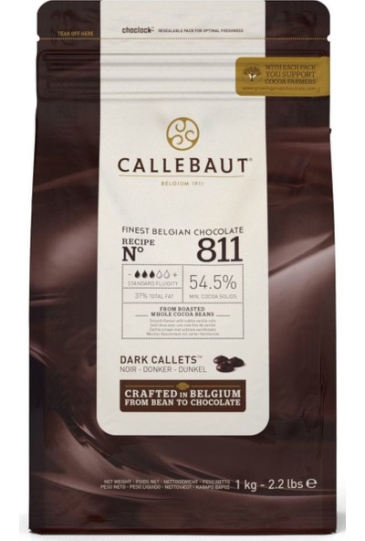Callebaut Bitter Çikolata 1 KG