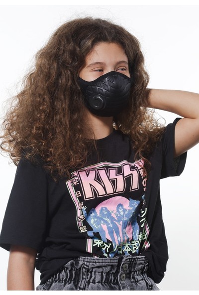Oxy 3'lü Ayarlanabilen Filtreli Siyah Yıkanabilir Aile Maske Paketi