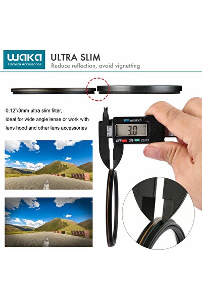 Waka Mc Uv Filtre - Ultra Slim 16 Katmanlı Ultraviyole Koruma Lensi